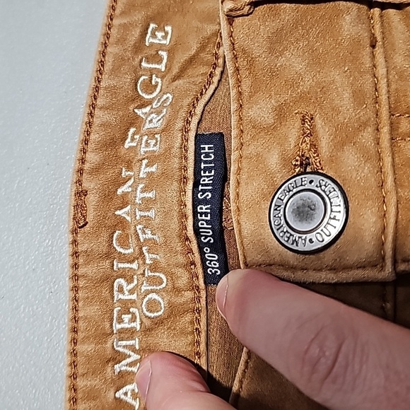 American Eagle tan size 8 360 super stretch jeggings - Picture 6 of 8